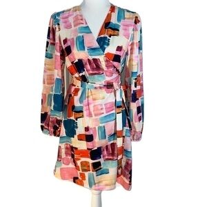 Traffic People True Wrap Geometric Pattern 70 s  M